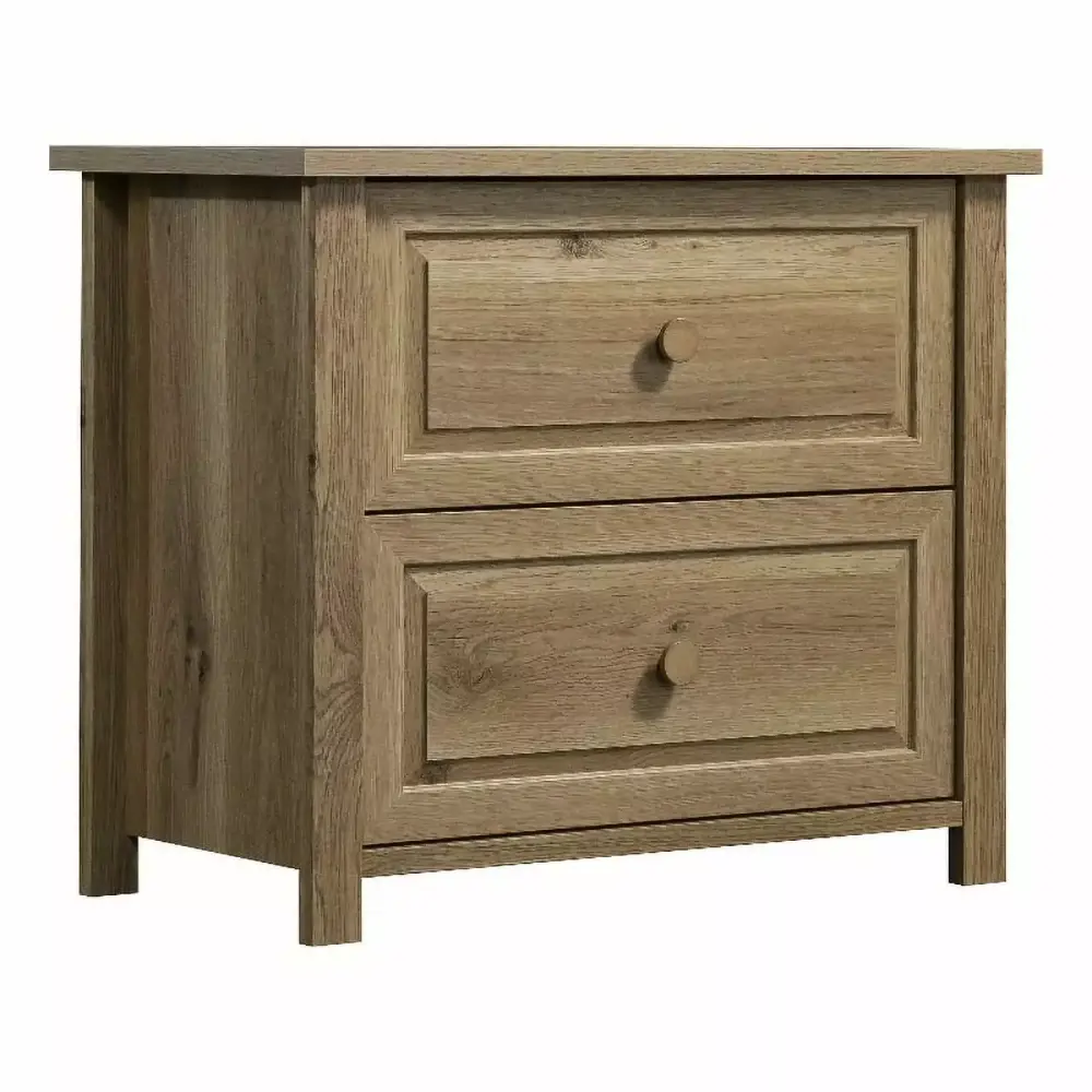 Pemberly Row 2-Drawer Engineered Wood Lateral File Cabinet Timber Oak