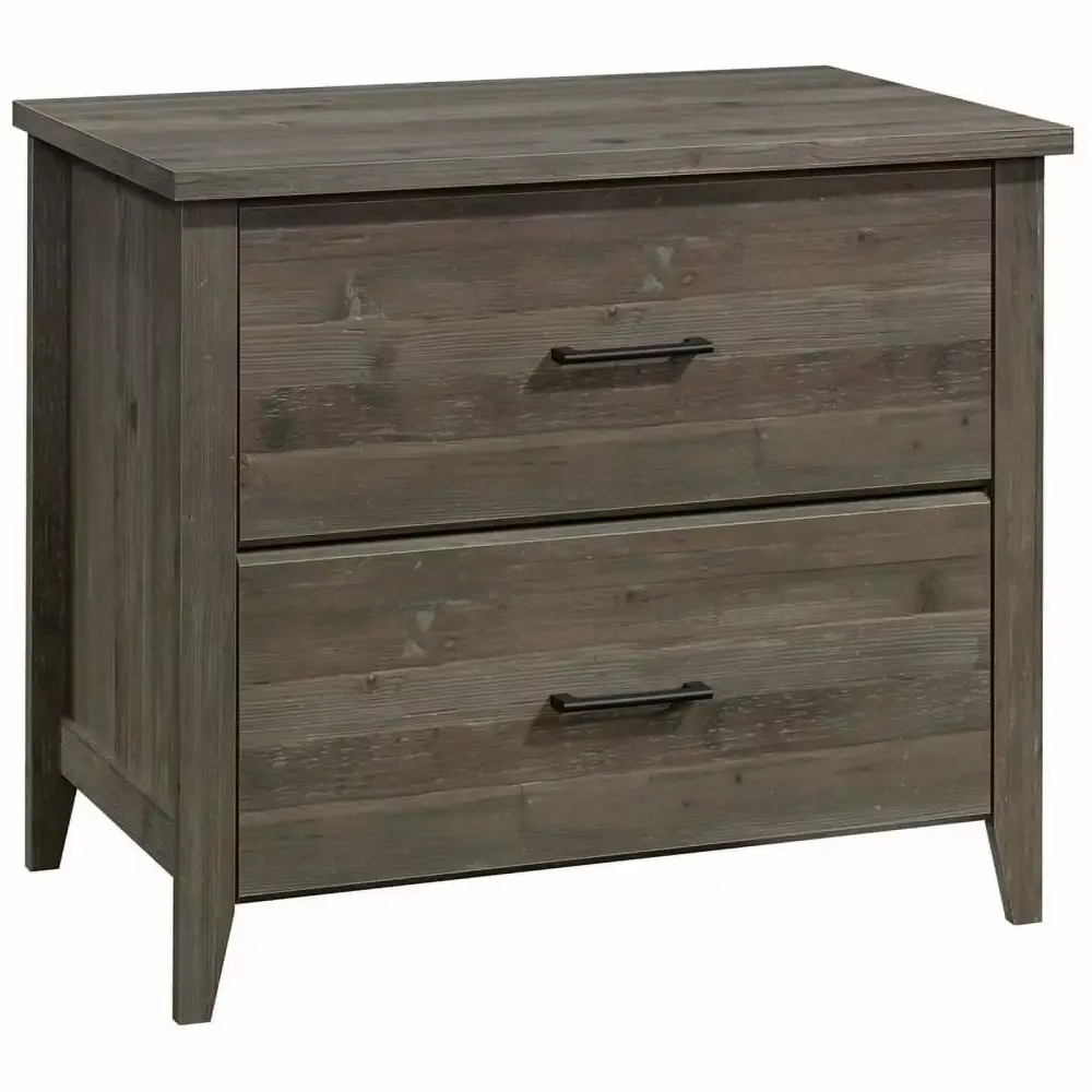 Pemberly Row Modern Engineered Wood Lateral File Cabinet Pebble Pine Office