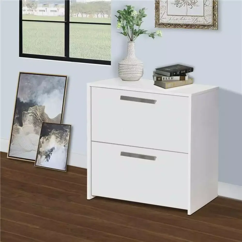 Saint Birch Miami Metal White Lateral Cabinet