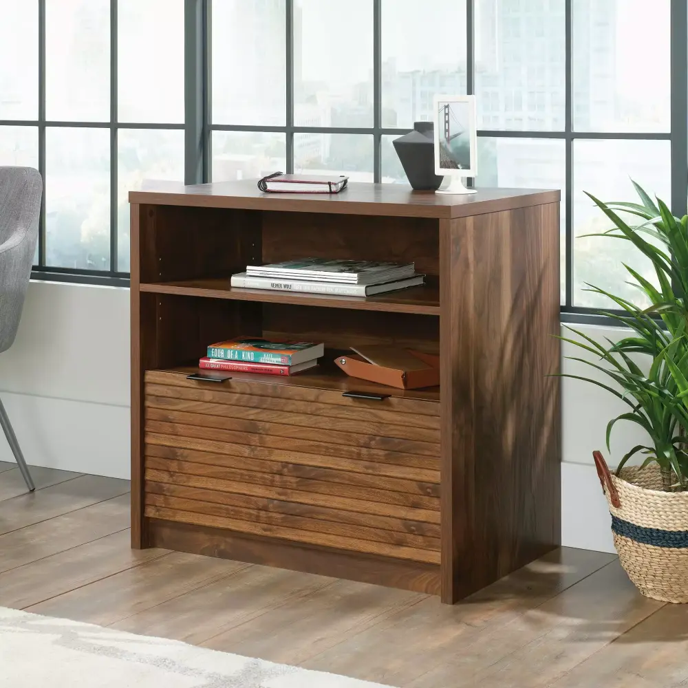 Sauder Harvey Park Lateral Filing Cabinet Grand Walnut Finish Office or Home