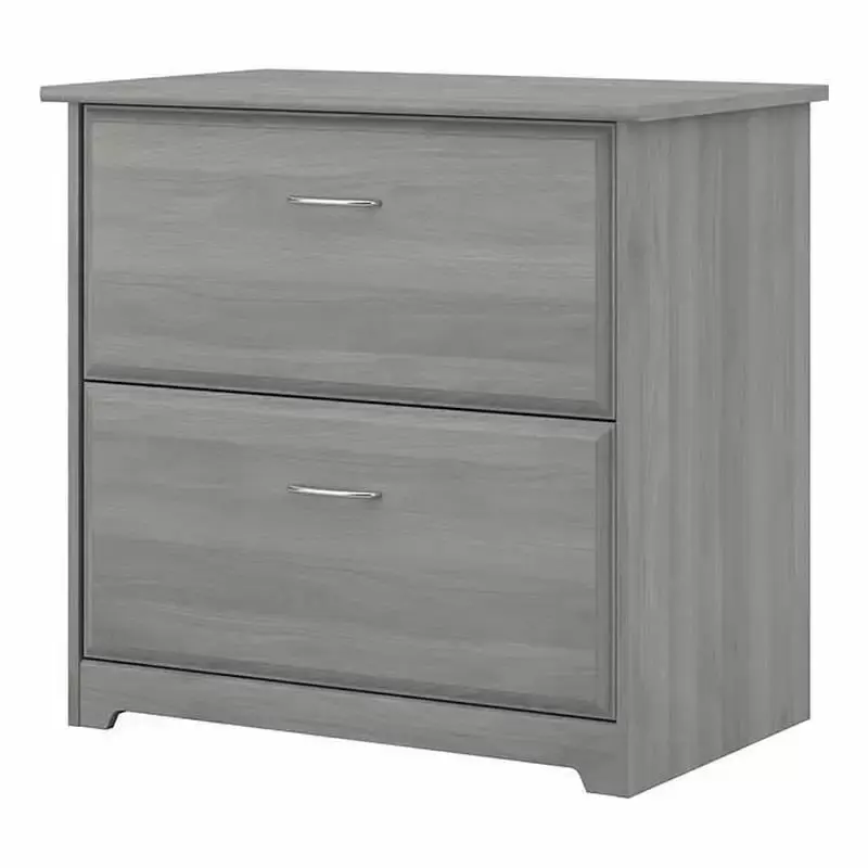 UrbanPro 2 Drawer Lateral File Cabinet Modern Gray Engineered Wood Office Storage