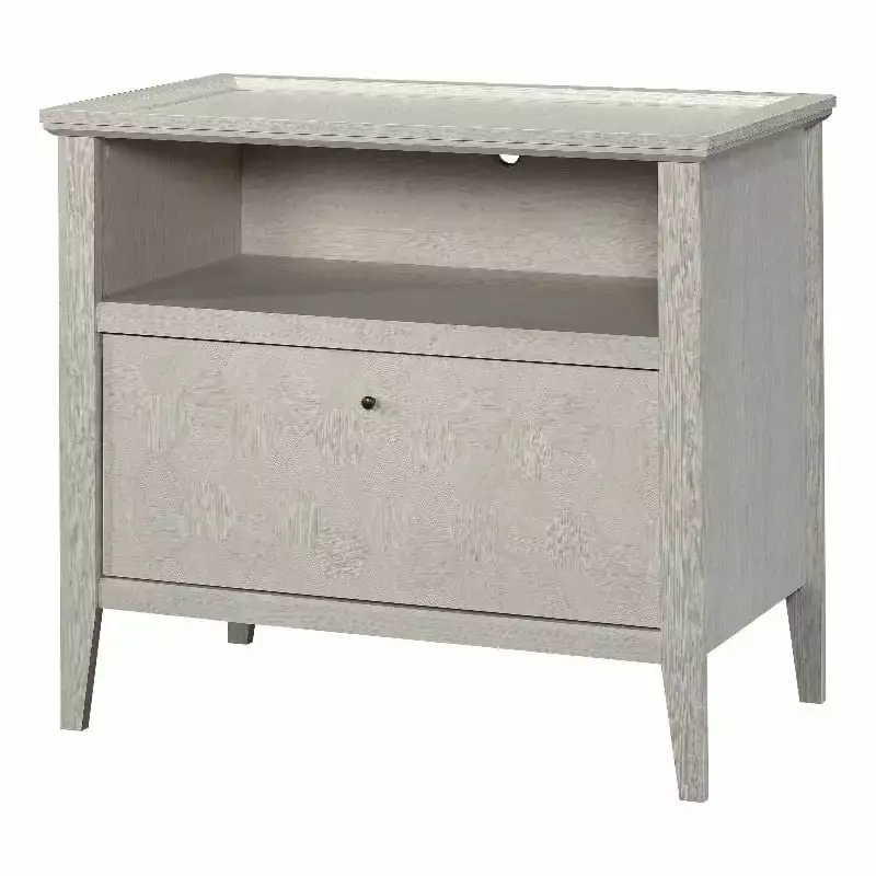 UrbanPro Engineered Wood and Metal Lateral File Cabinet Glacier Oak Modern Office Storage