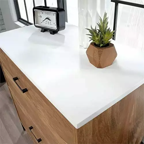 Engineered Wood Lateral File Cabinet Brown Sindoori Mango White Yuexing