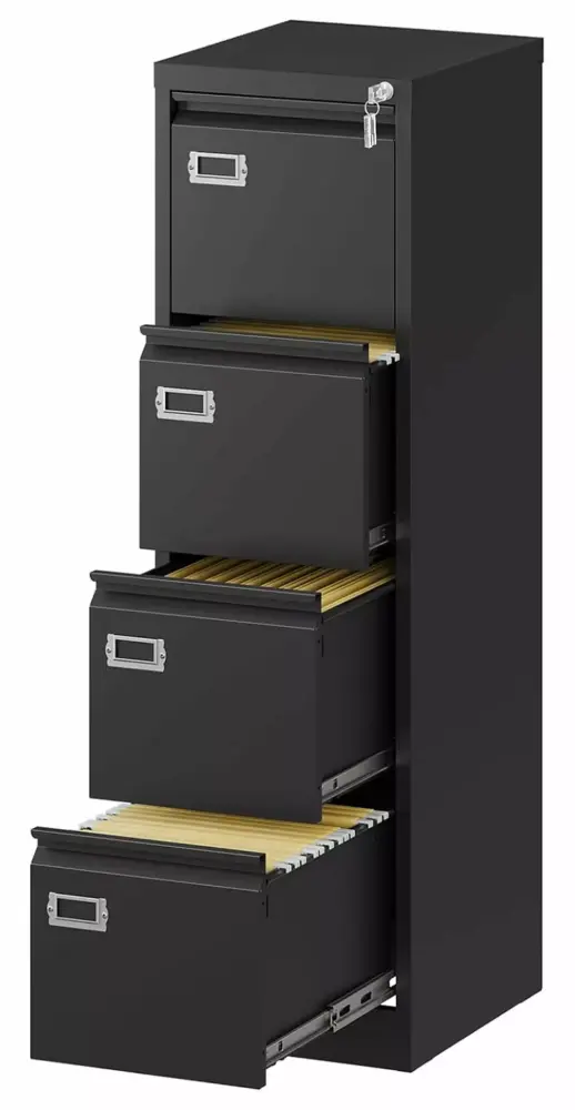 ZHANGHU 4 Drawers Lateral File Cabinet Metal Steel Lockable Storage