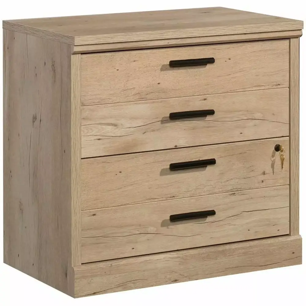 UrbanPro Prime Oak 2-Drawer Modern Lateral File Cabinet