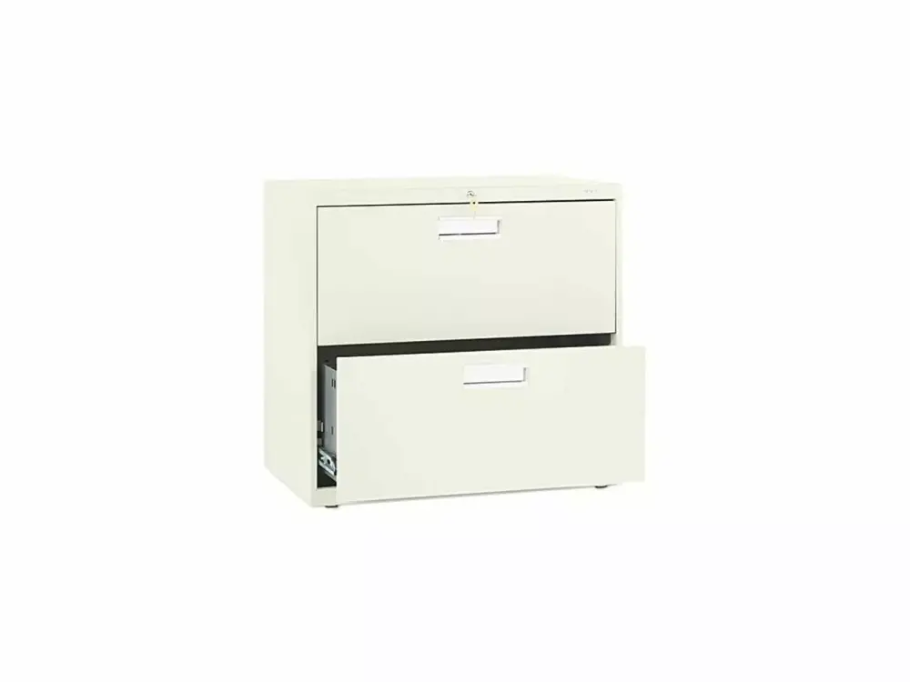 HON 2 Drawers Lateral Lockable Filing Cabinet Putty
