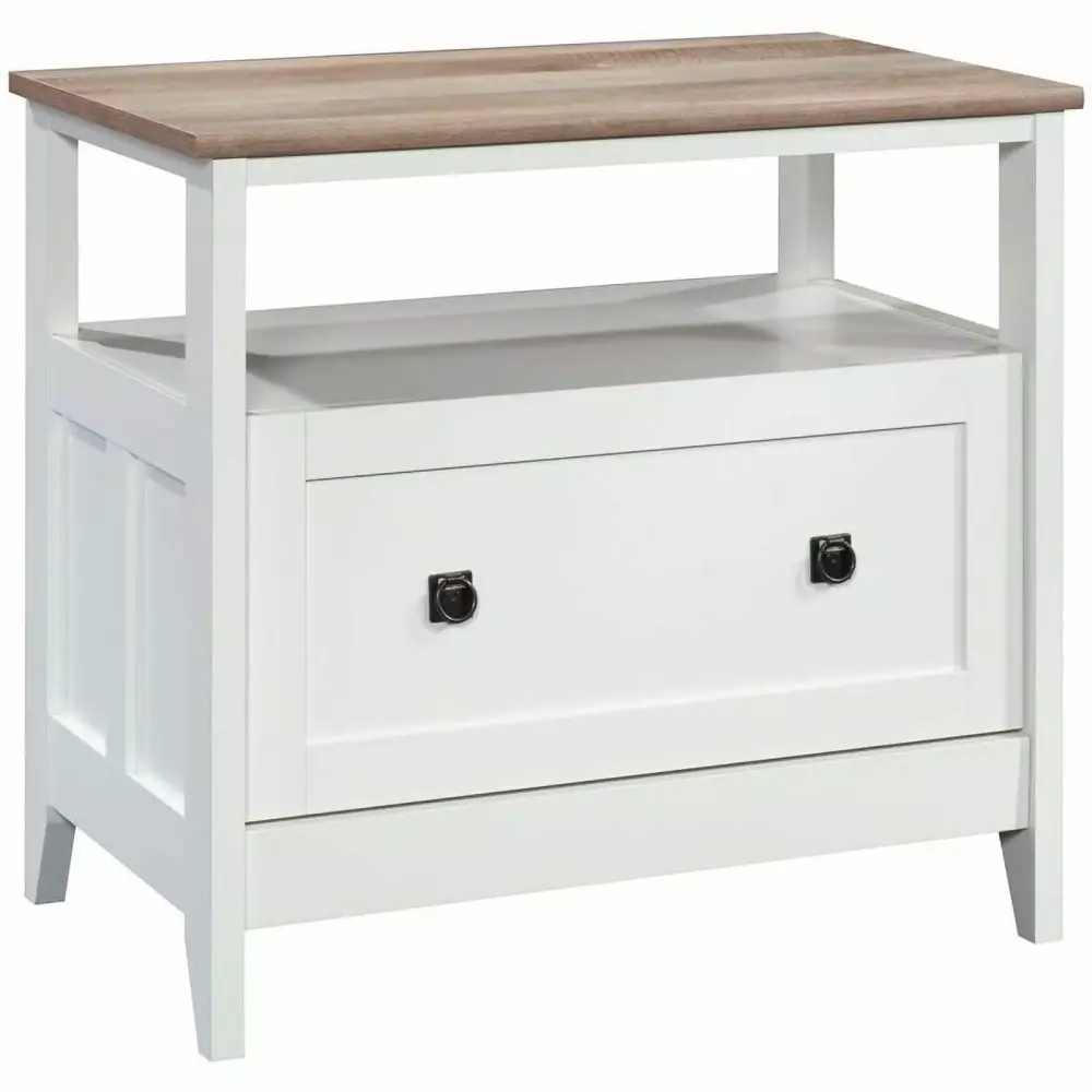 Pemberly Row Engineered Wood Lateral File Cabinet Glacier White Office Storage