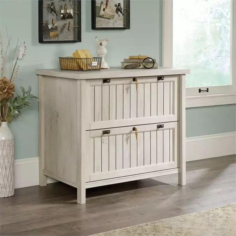 Scranton & Co Lateral File Cabinet Chalked Chestnut
