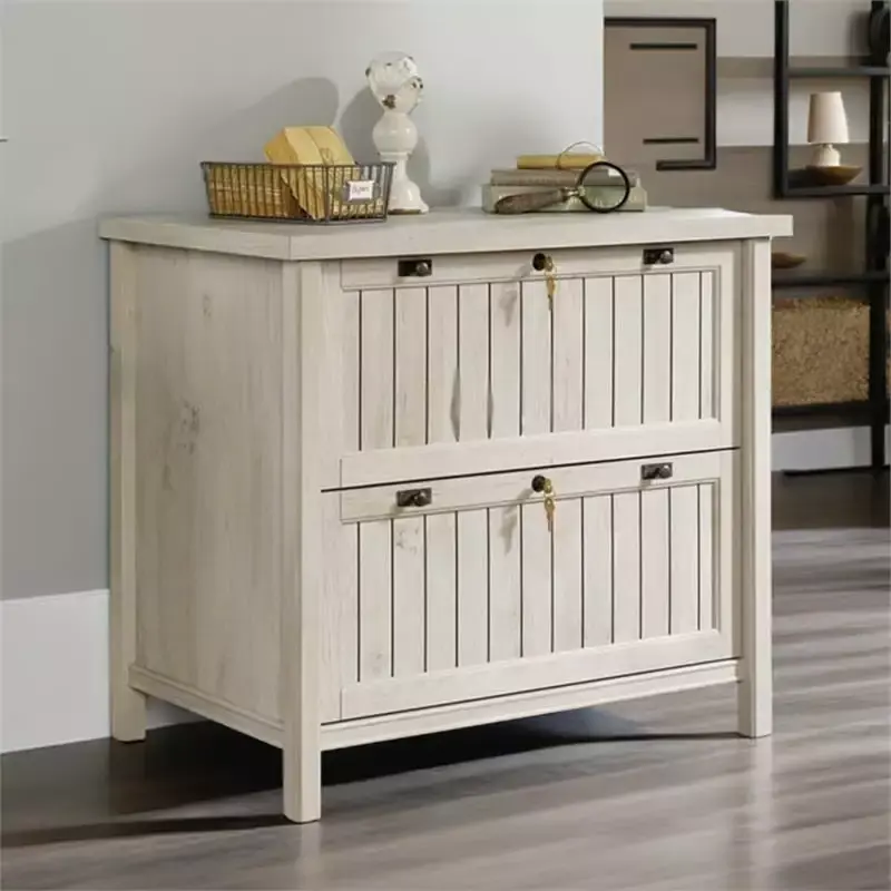 Scranton & Co Lateral File Cabinet Chalked Chestnut