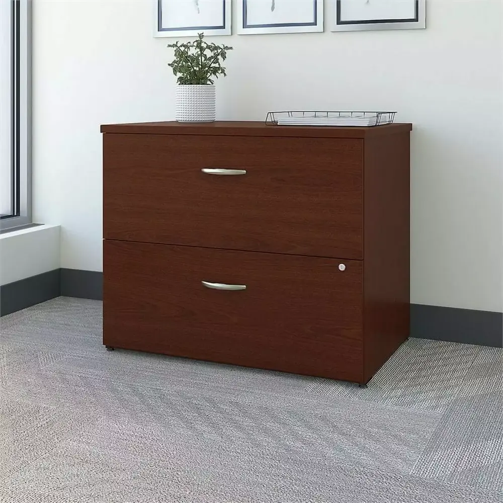 Scranton & Co Lateral File Cabinet Mahogany