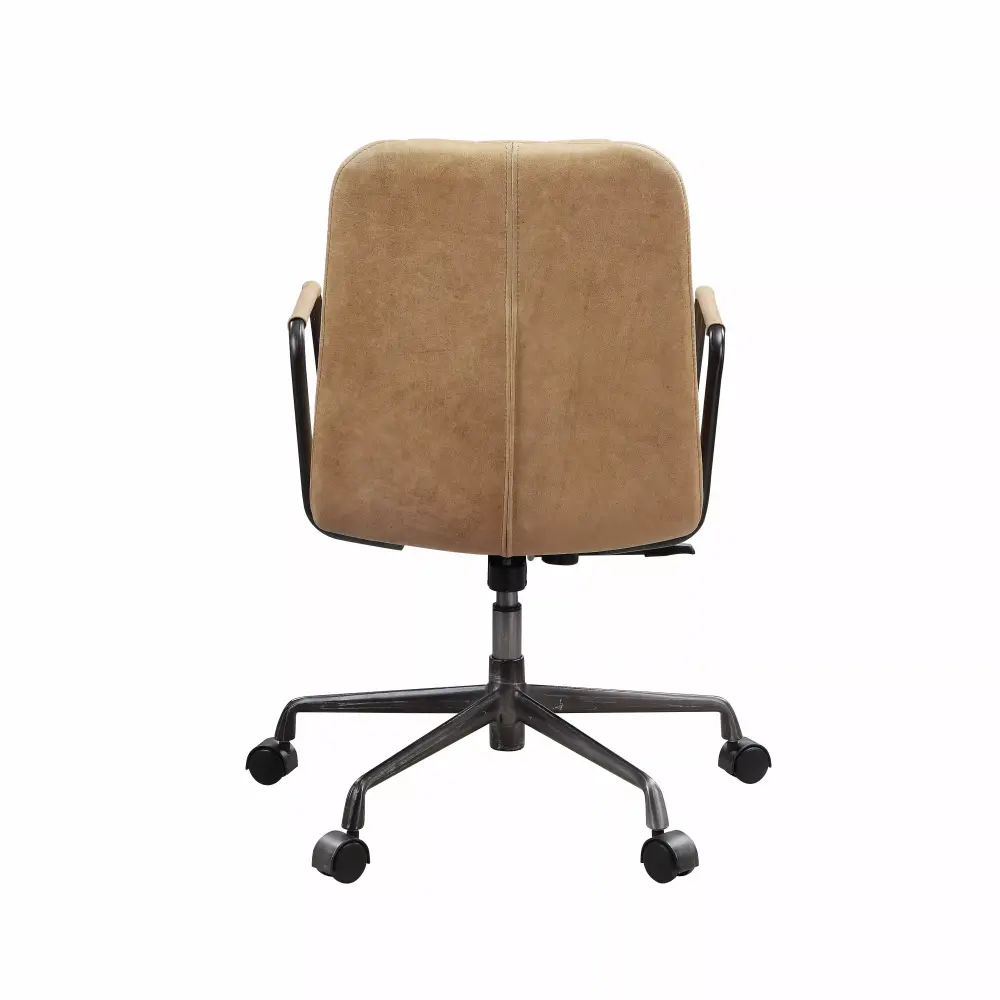 Eclarn Office Chair Rum Top Grain Leather - Luxurious Executive Chair Acme Furniture