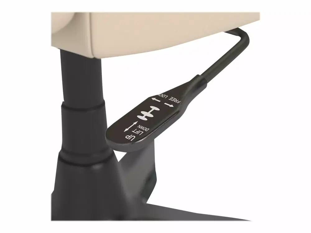 Arden Lane Mid Back Tufted Office Chair Cream Bonded Leather Executive Chair BBF