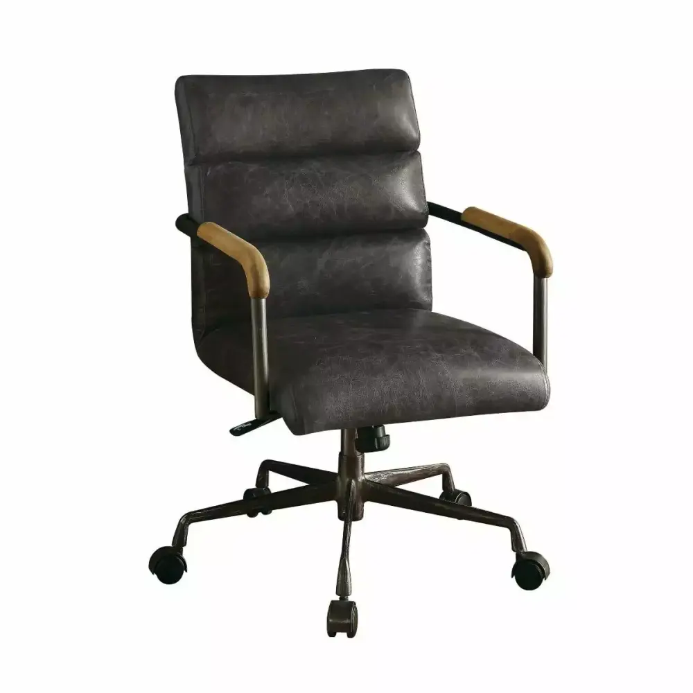Ergode Executive Office Chair Antique Slate Top Grain Leather Ergonomic Desk Chair