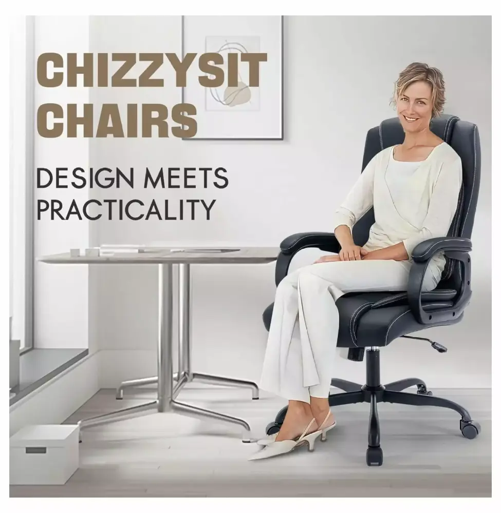 Executive Office Chair Comfortable Ergonomic Home Office Desk Chair Computer Leather Chair Lumbar Support ZiaZbYinY
