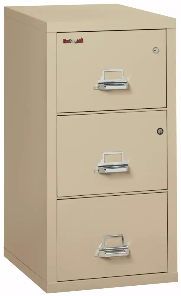 3 Drawer Legal Size Fire-Resistant Safe File Cabinet Office Storage FireKing