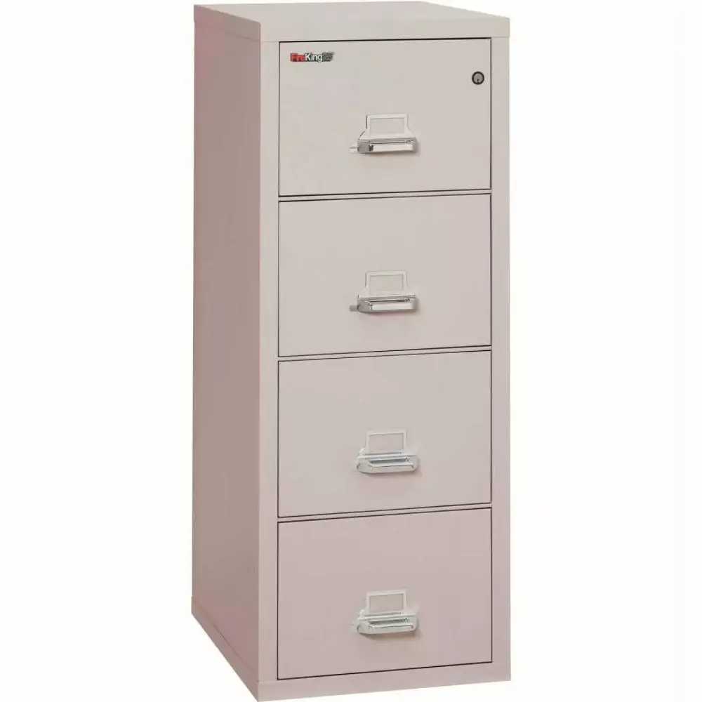 FireKing 25D Platinum 4-Drawer Letter Size Fireproof File Cabinet White Glove Delivery