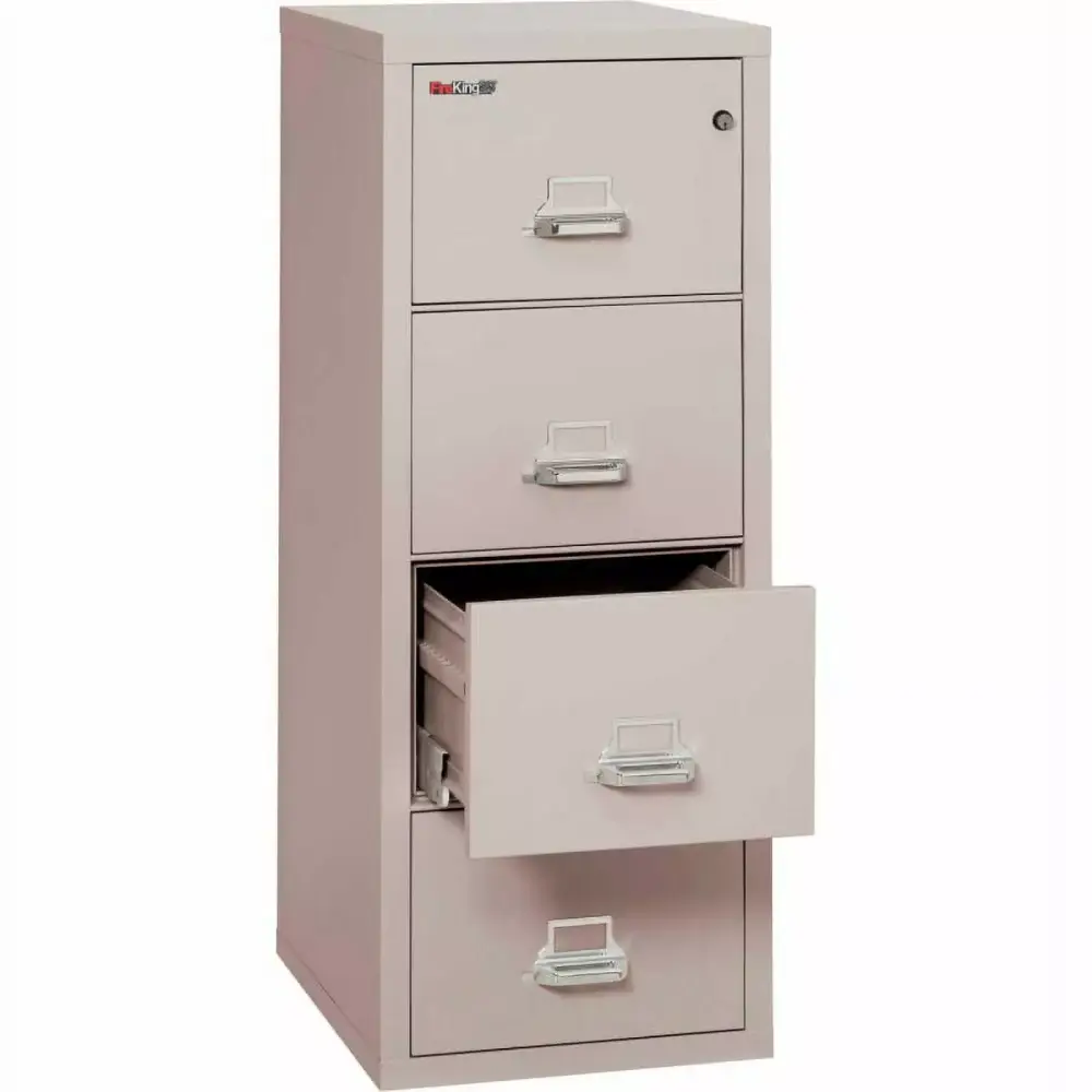 FireKing 25D Platinum 4-Drawer Letter Size Fireproof File Cabinet White Glove Delivery