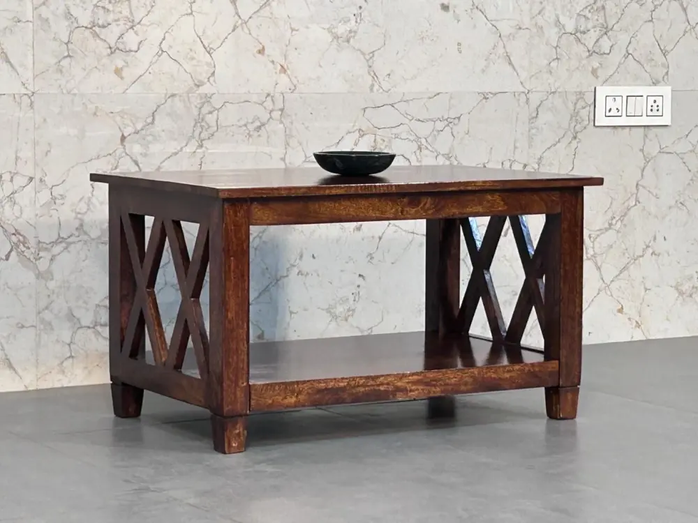 Belmont - X Frame Coffee Table - Chocolate