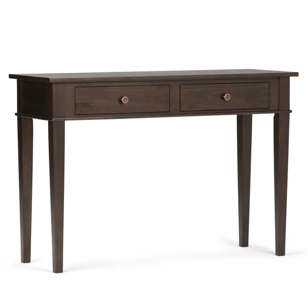 Carlton - Console Sofa Table - Ebony Tobacco Brown