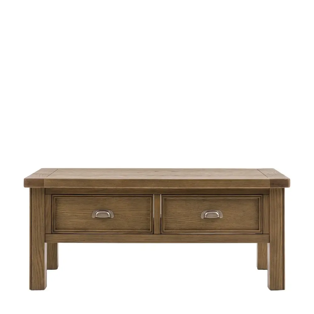 Hardwick 2 Drawer Coffee Table - Real