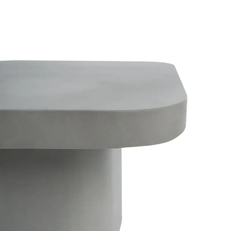 Modrest Flores Present-day Grey Concrete End Table