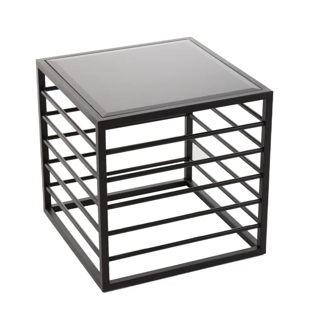 Modrest Malvo - Modern Midnight + Glass End Table