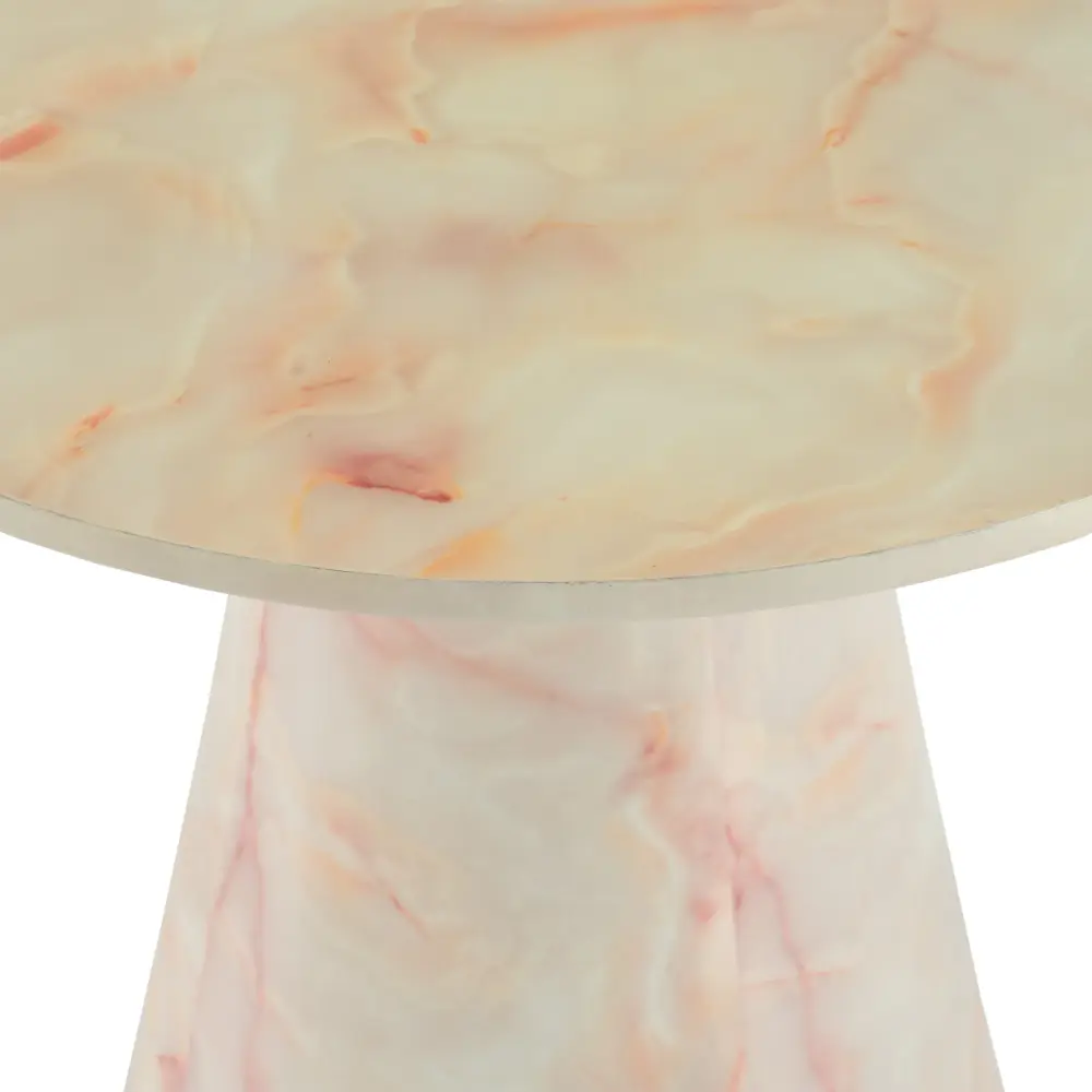 Modrest Pampa - Sleek Faux Marble End Table