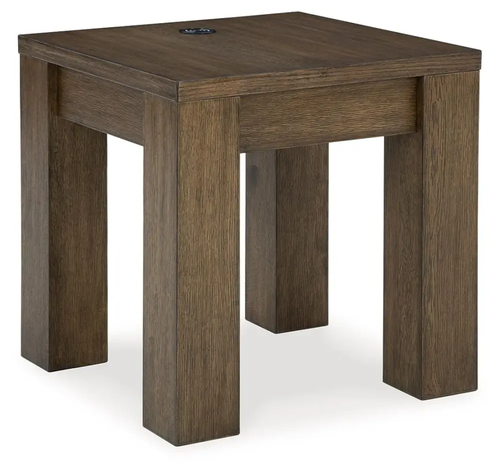 Rosswain - Square End Table - Warm Cocoa