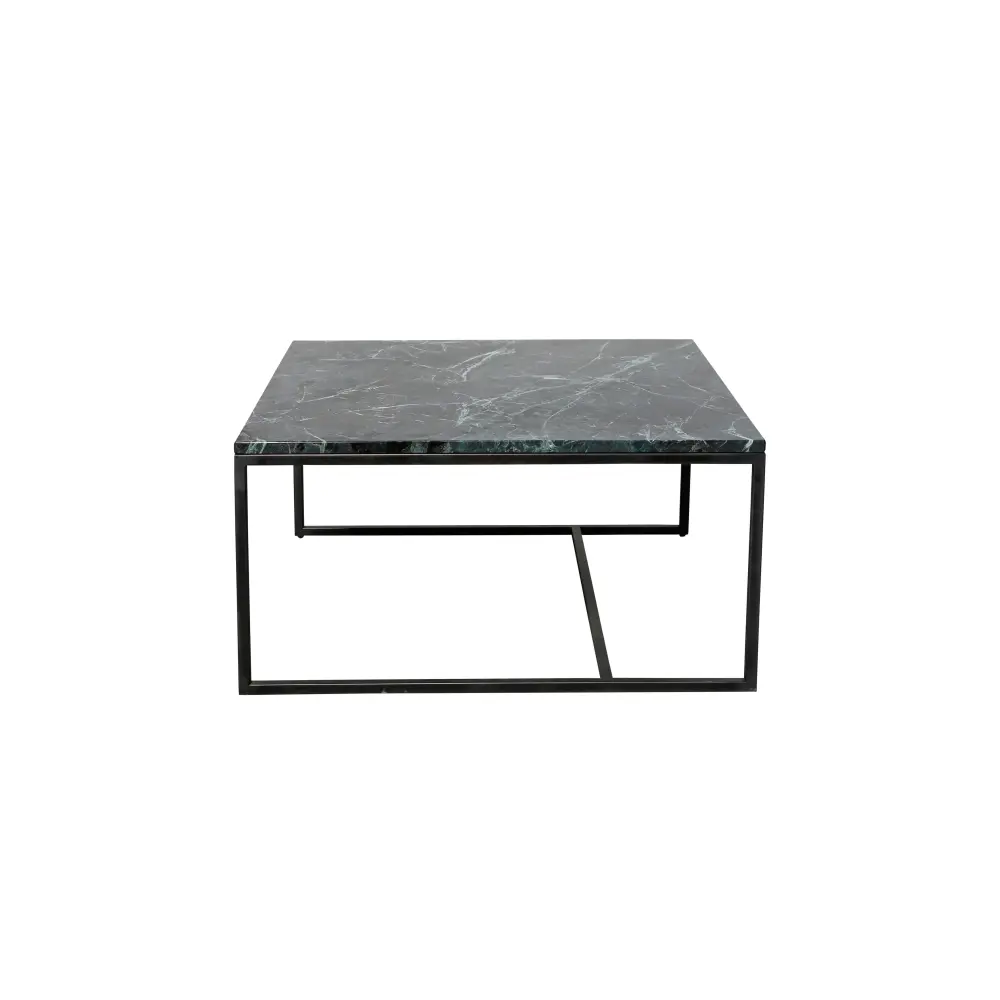 Square Marble Coffee table - Olive - Will - 70x70x36,5cm