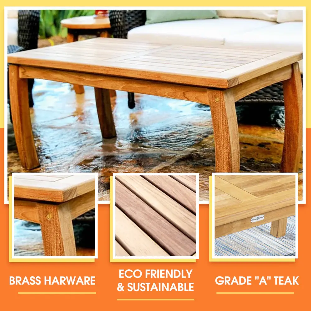 Teak Rectangular Coffee Table