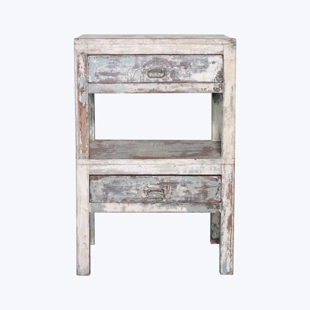 Vintage Two Tier Storage End Table