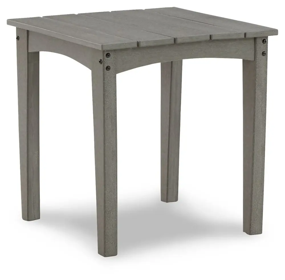 Visola - Square End Table - Charcoal
