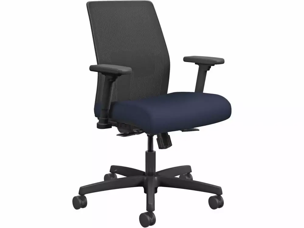 HON I2L1AMLC98TK Ignition Low-Back Task Chair Navy Seat Compact Office Chair