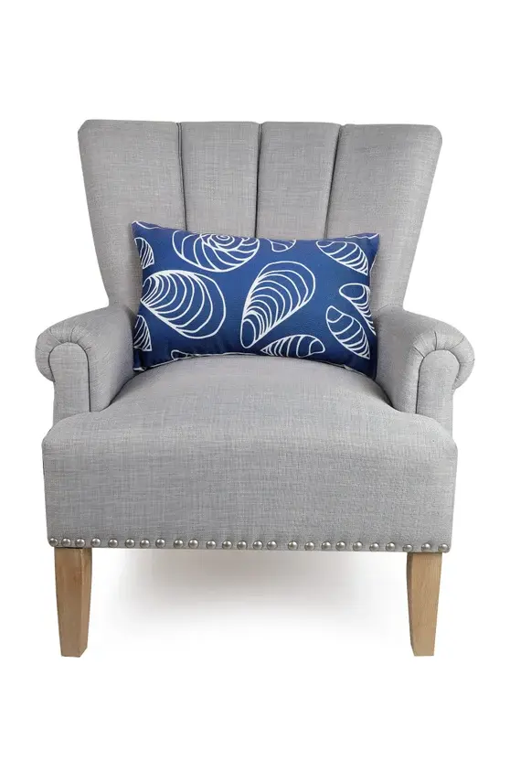 Beachcomber Lumbar Indoor/Outdoor Pillow- Kate Nelligan Cooling Gel Layer