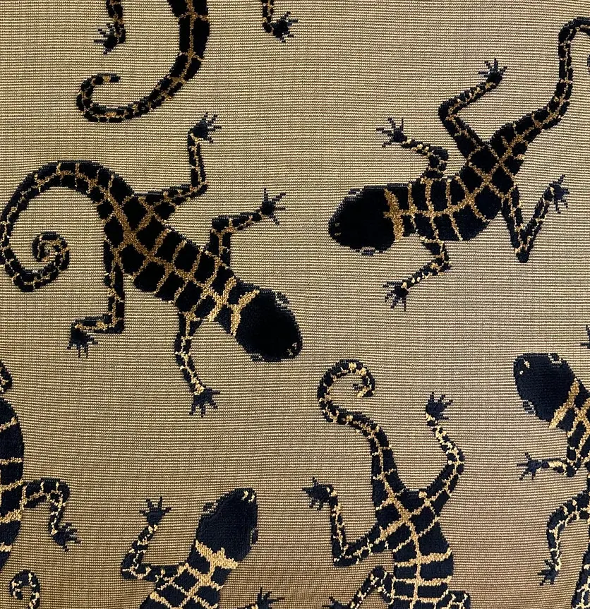 Calypso Black Gold Velvet Pillow