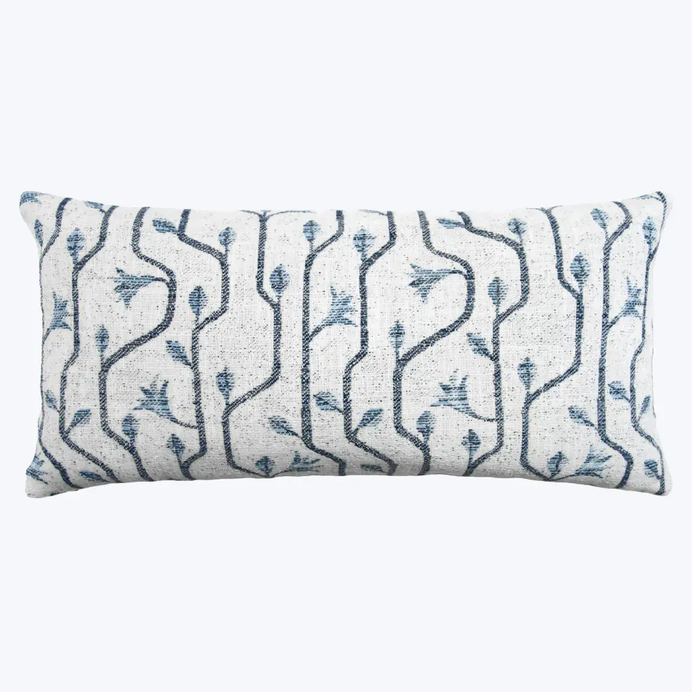 Craftsman Indoor/Outdoor Lumbar Pillow, Sapphire