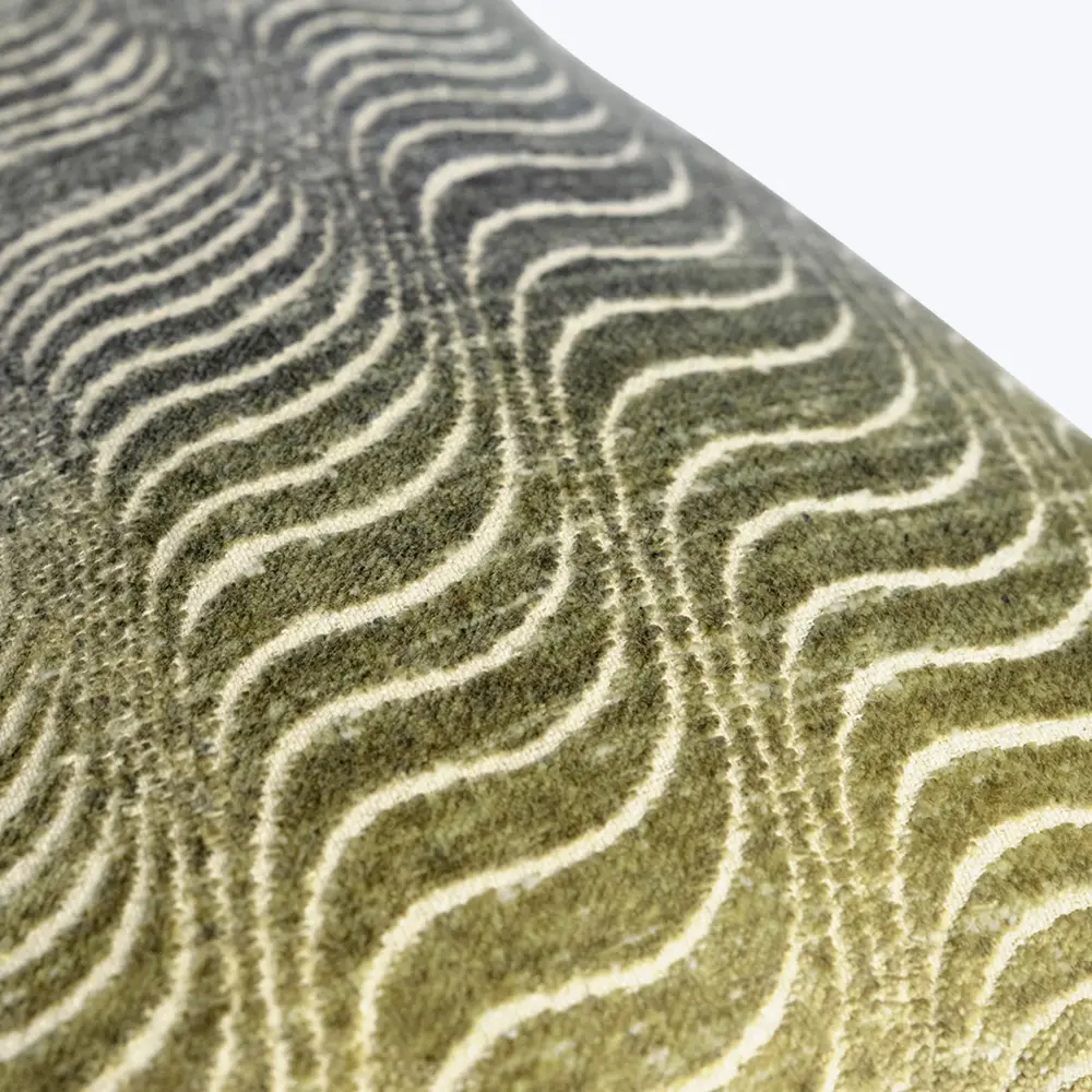 Ergonomic Support Torsion Woven Jacquard Lumbar Pillow Cactus