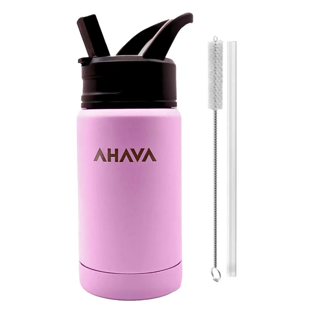 AHAVA 350 ml Protected Water Bottle | 12H Hot, 24H Cold | BPA Free | Premium Stainless Steel Water Bottle School Children ...