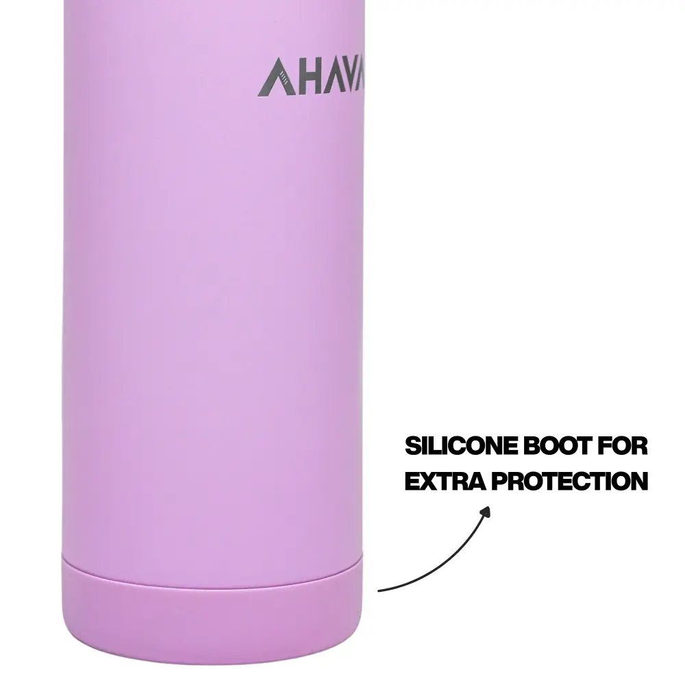 AHAVA 350 ml Protected Water Bottle | 12H Hot, 24H Cold | BPA Free | Premium Stainless Steel Water Bottle School Children ...
