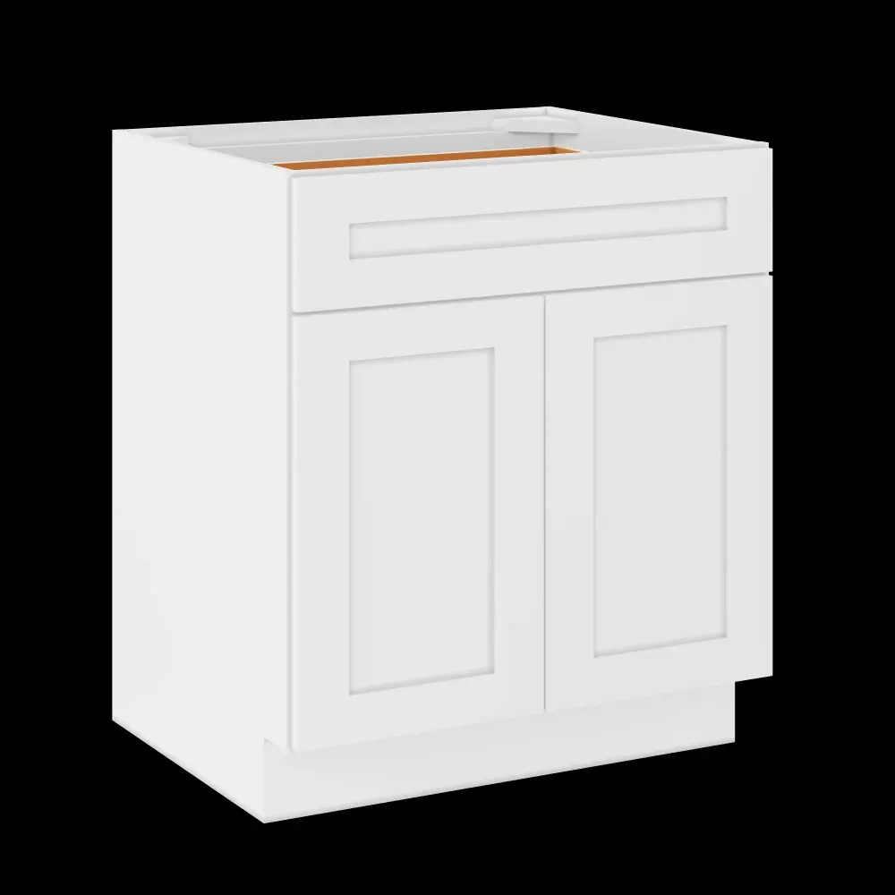 Base Kitchen Cabinet B30 Alpina Alabaster LessCare 30 . width 34.5 . height 24 . depth