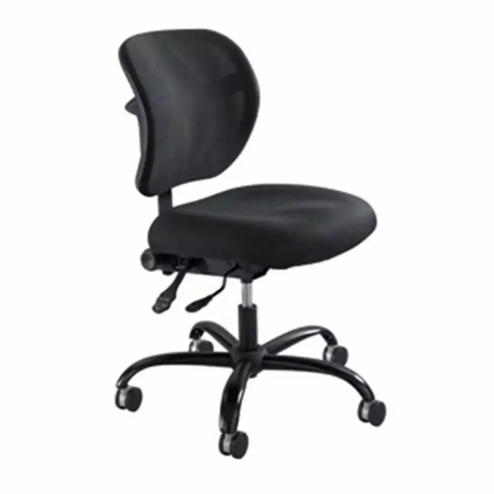 Vue Mesh Big and Tall Chair Black Heavy Duty Office Chair Extra Support Betterbeds