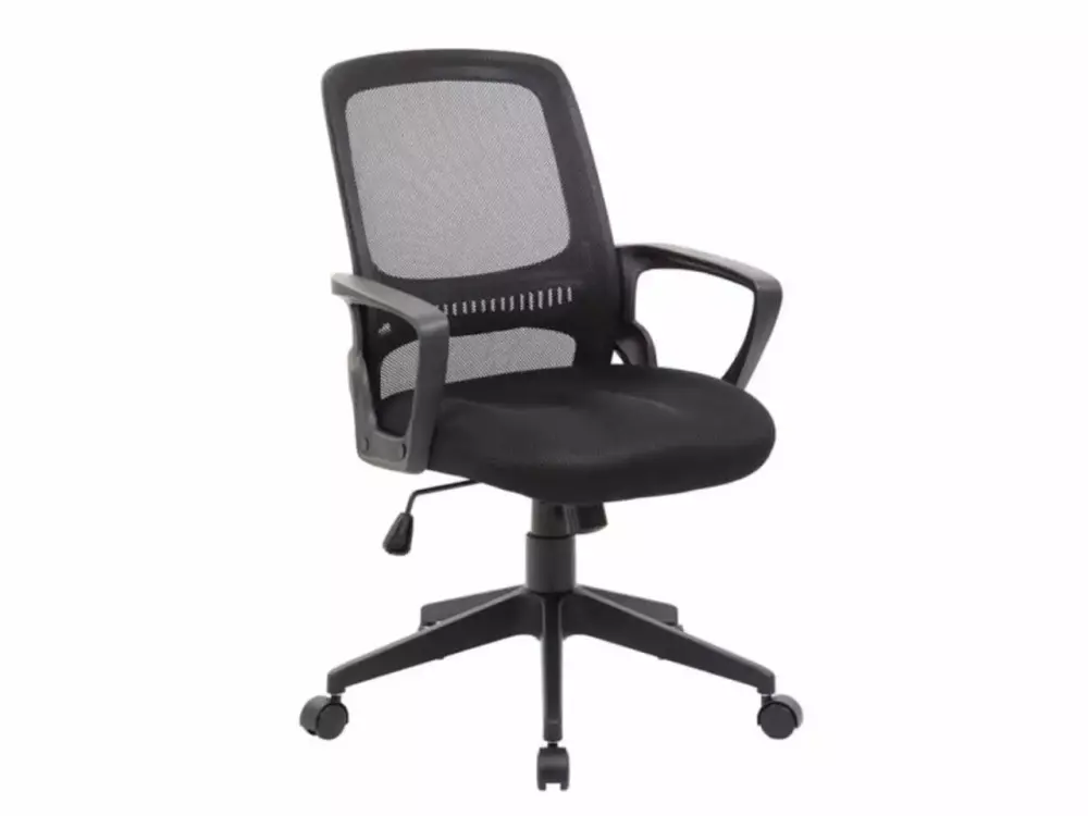 Boss Mesh Task Chair Black Breathable Ergonomic Office Chair Boss Office Products