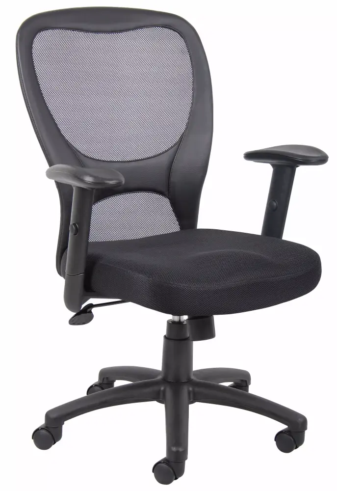 Boss Office Budget Mesh Adjustable Task Office Chair Black Boss Office Products