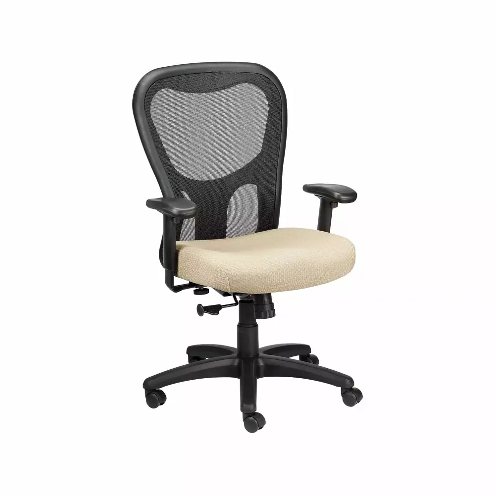 Tempur-Pedic TP9000 Mesh Task Chair Beige Ergonomic Office Chair Adjustable Arms RAYNOR MARKETING LTD.
