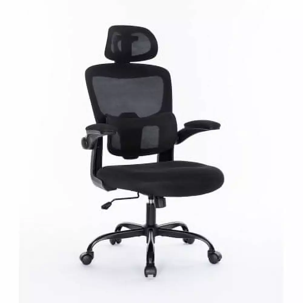 CoSoTower Ergonomic Mesh Office Chair 3D Adjustable Lumbar Support High Back Desk Chair Flip-Up Arms