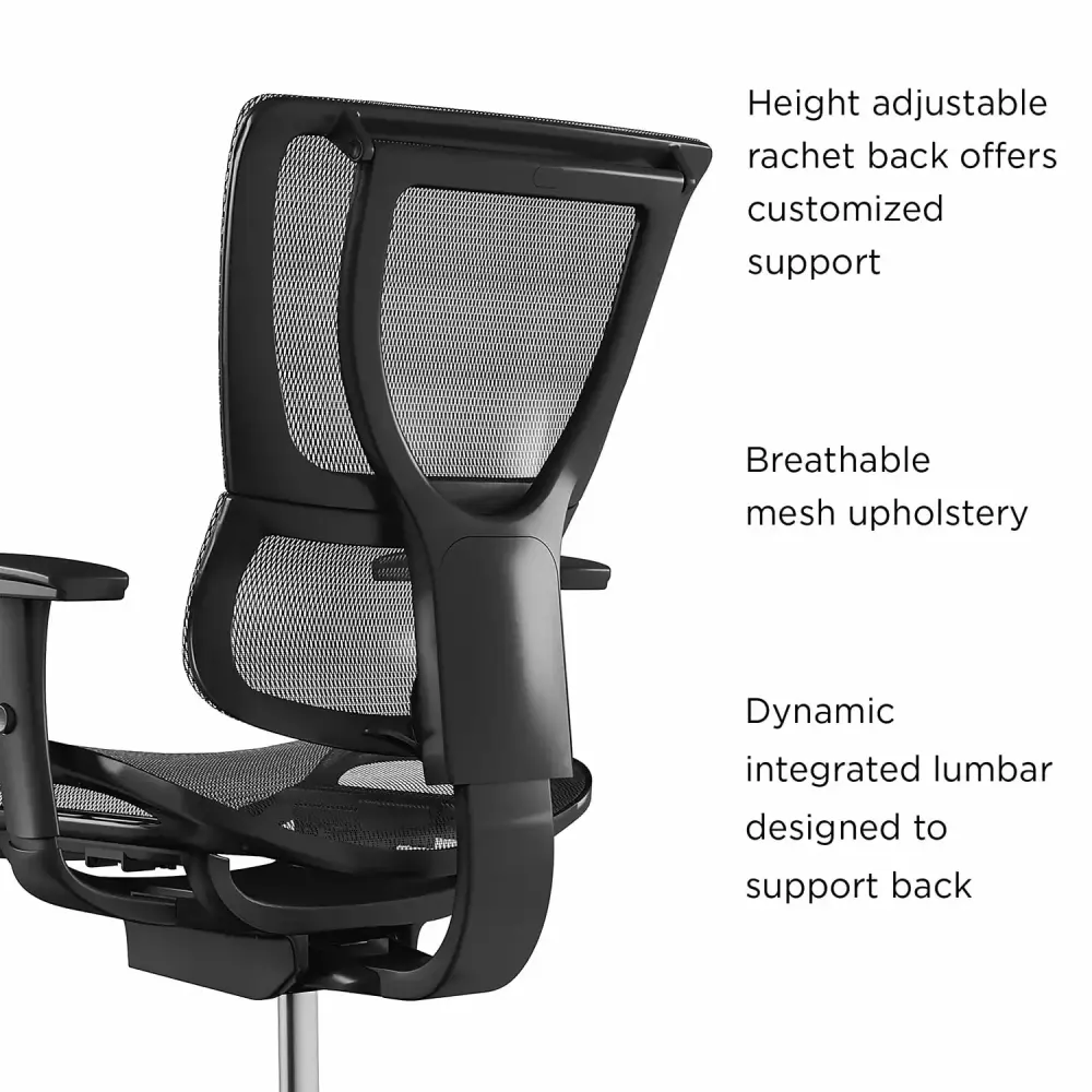 Union & Scale FlexFit 1500TM Mesh Task Chair Black 2/Pack UN28570-CCVS Adjustable Office Chairs