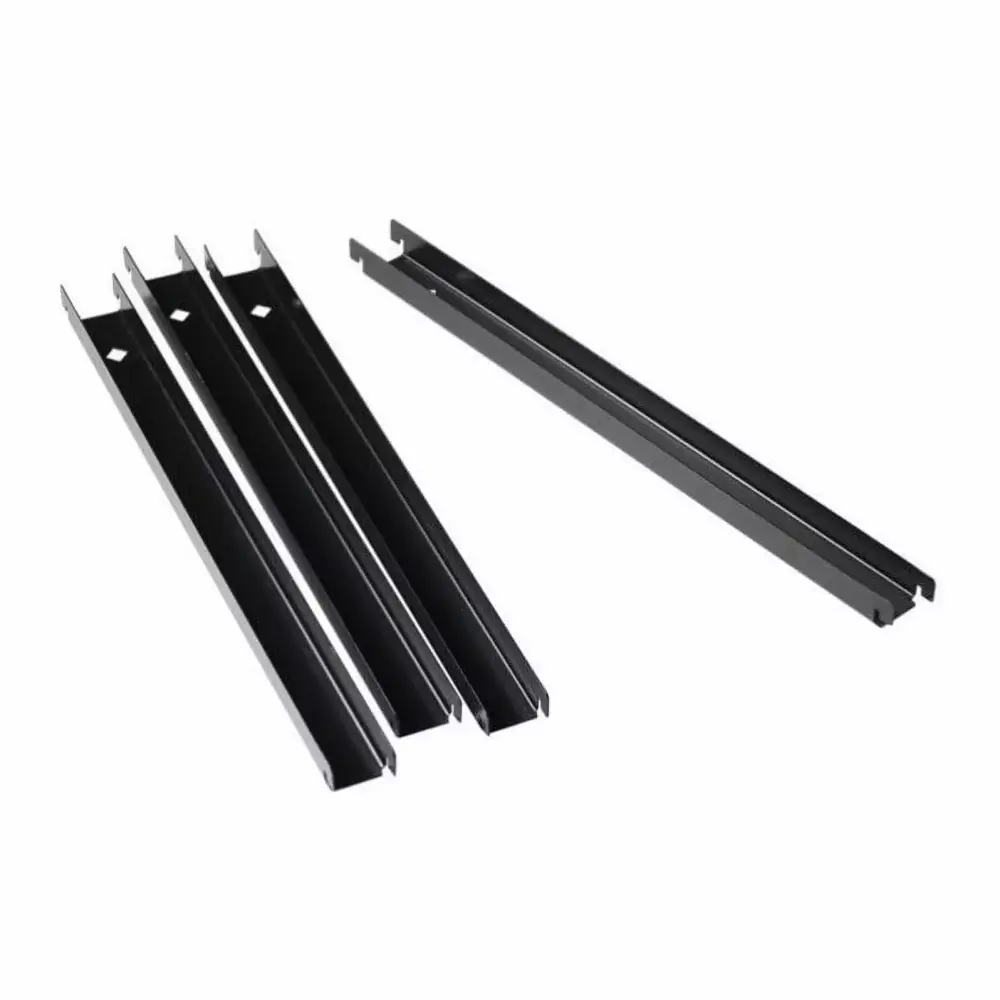 Hirsh 30W 2 Drawer Metal Lateral File Cabinet Set Silver Front to Back Rails Hirsh Industries
