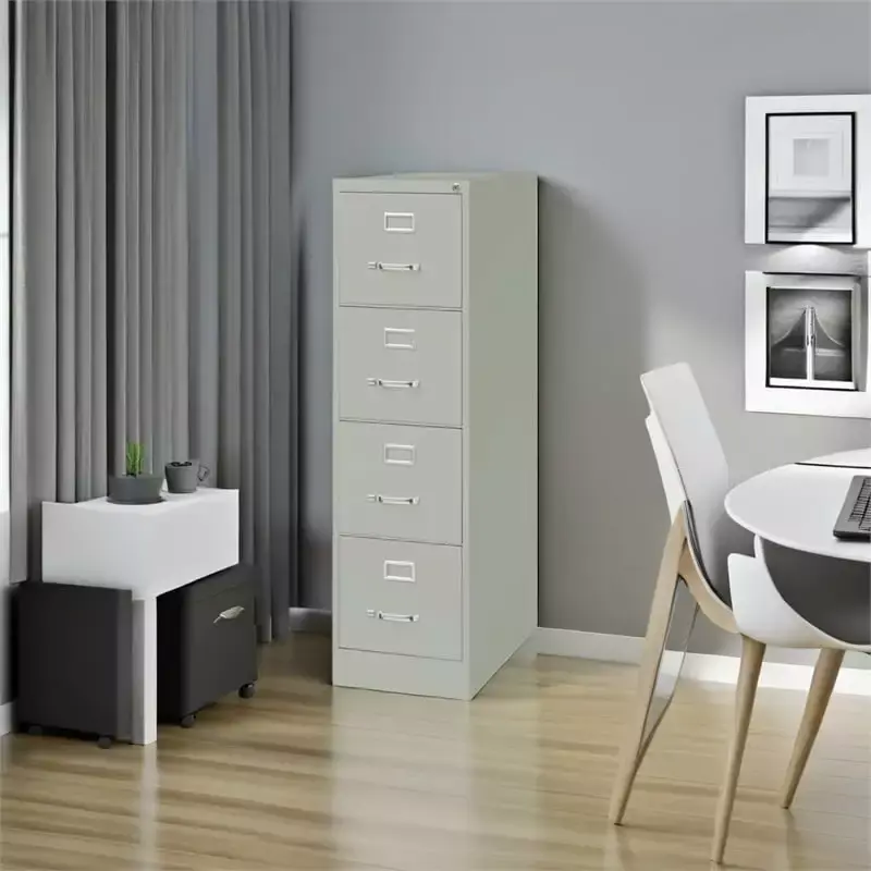 Scranton & Co 26.5 4 Drawer Metal Letter Vertical File Cabinet Light Gray