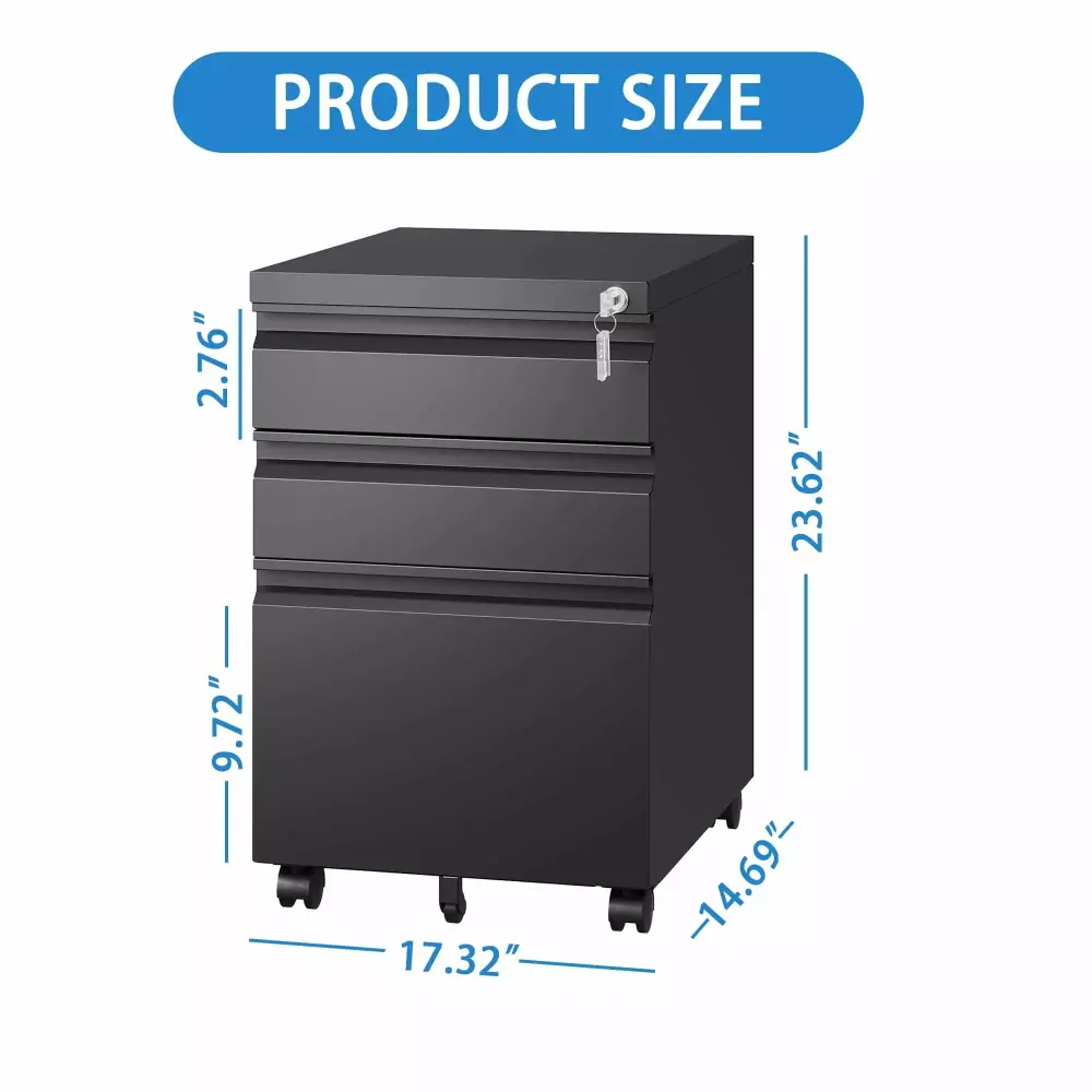 Lockable Metal File Cabinet Secure Organization Office Storage Yeah Depot