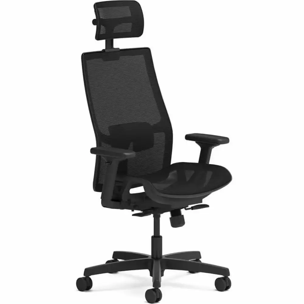 Hon HONI2MSKY1IMTHR Mesh Seat Ignition 2.0 Mid-Back Task Chair Black Ergonomic Design